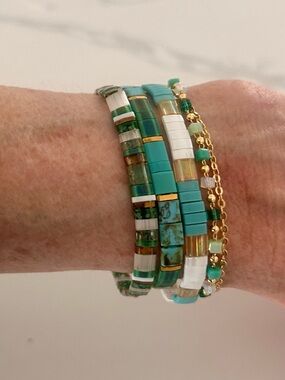 Japanese Tile Bracelets, new